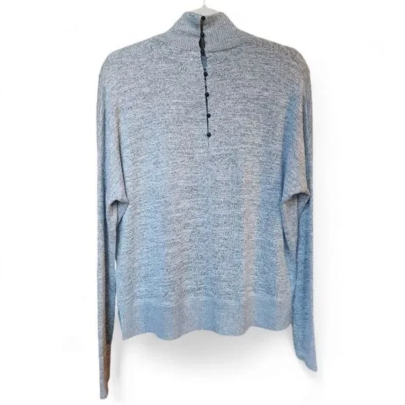 Rag & Bone button back sweater M luxe fall winter warm - Picture 2 of 7